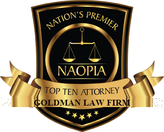 NAOPIA Top Ten Attorney — Goldman Law Firm